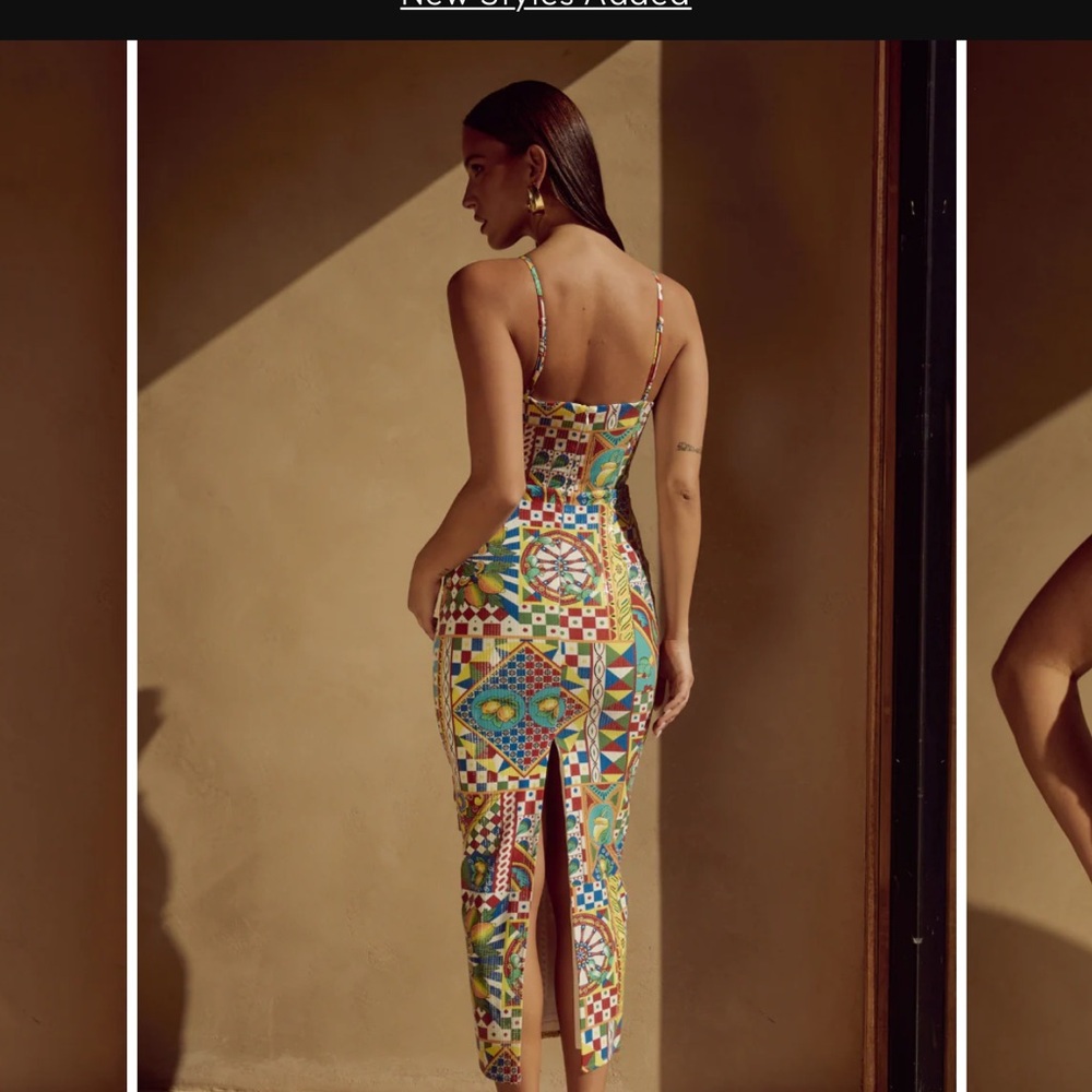 Runway the Label Vibrant Patchwork Midi Dress - Picture 2 of 5